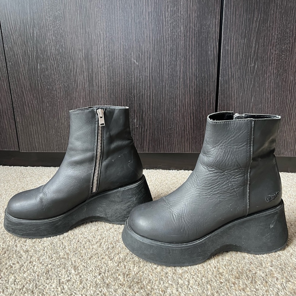 Unif Leather Platform Boot